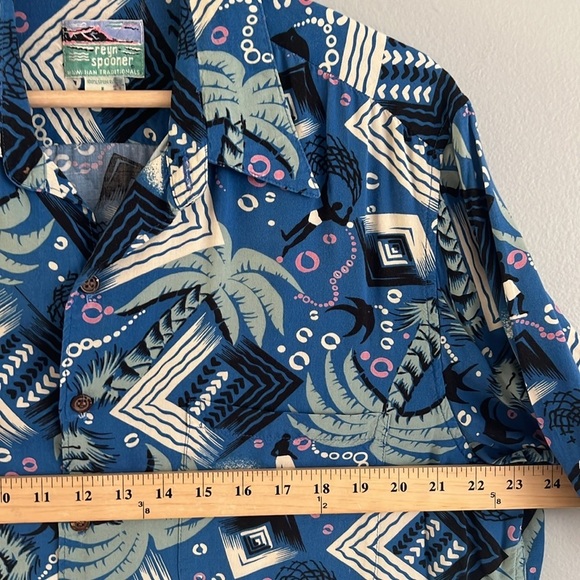 Reyn Spooner vintage 90’s Aloha Surfer Hawaiian Shirt Large - Picture 9 of 9